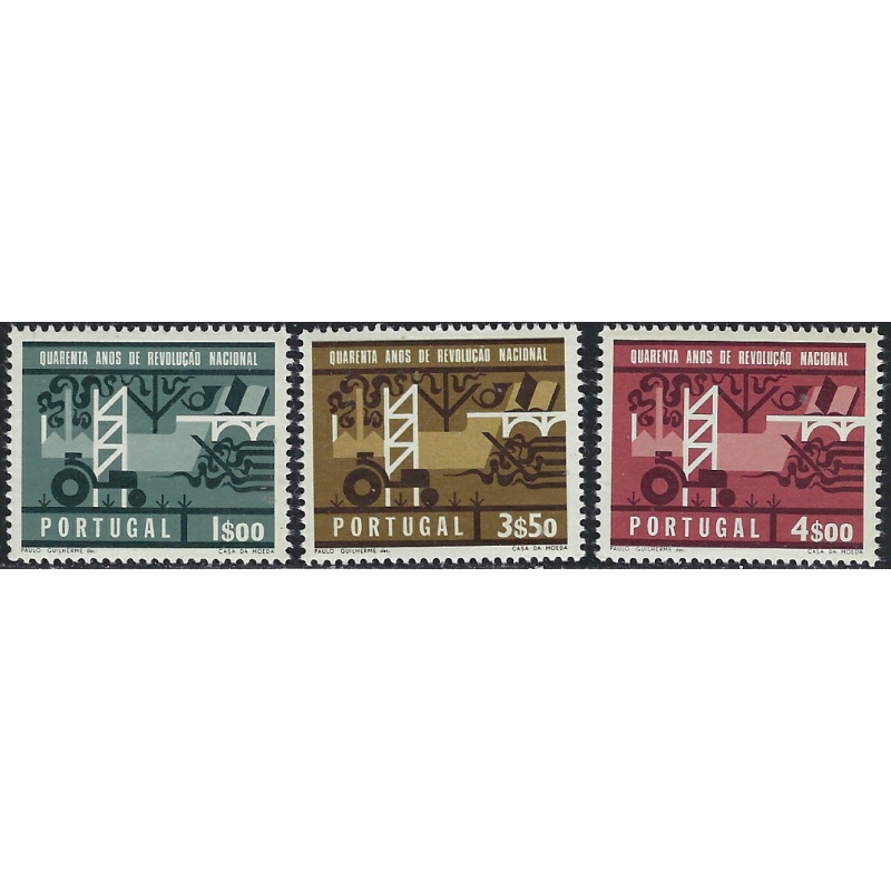 Portugal 971-73 MNH 1966 set (ha1105)
