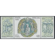 Vatican 709a MNH 1982 strip of 3 (ha1150)