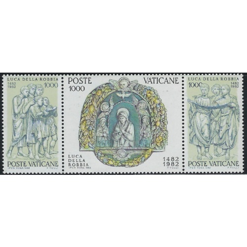 Vatican 709a MNH 1982 strip of 3 (ha1150)