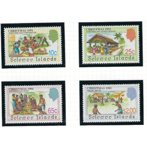 Solomon Is 699-702 MNH 1991 Christmas (ha1186)