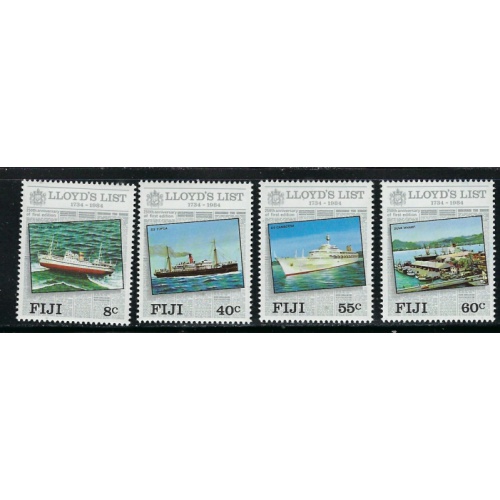 Fiji 509-12 MNH 1984 Lloyds List (ha1226)