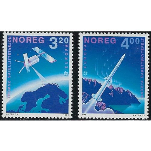 Norway 989-90 MNH 1991 Europa (ha1286)