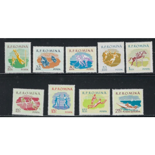 Romania 1288-95; C72 MNH 1959 Sports (ha1302)