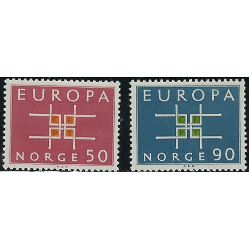 Norway 441-42 MH 1967 Europa  (ha1352)