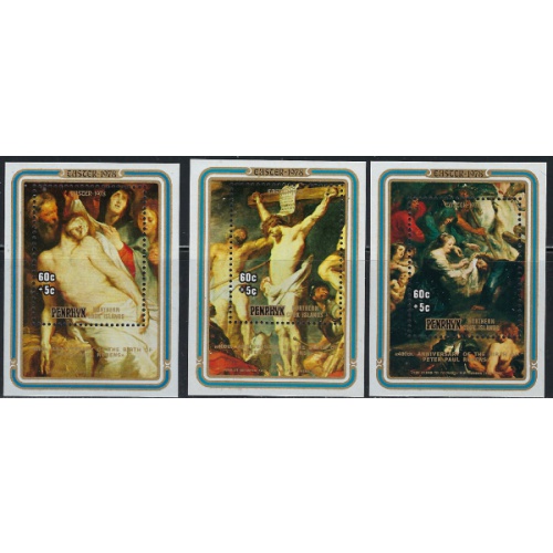 Penrhyn Is B1-3 MNH 1978 Easter (ha1435)