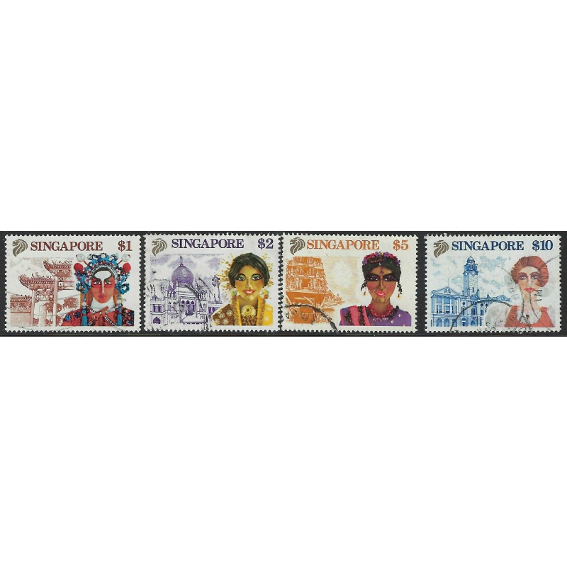 Singapore 580-83 Used 1990 Tourism (ha1454)