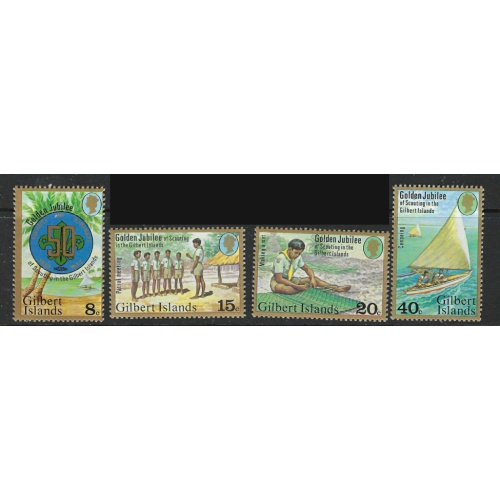 Gilbert Is 304-07 MNH 1977 Scouting (ha1479)