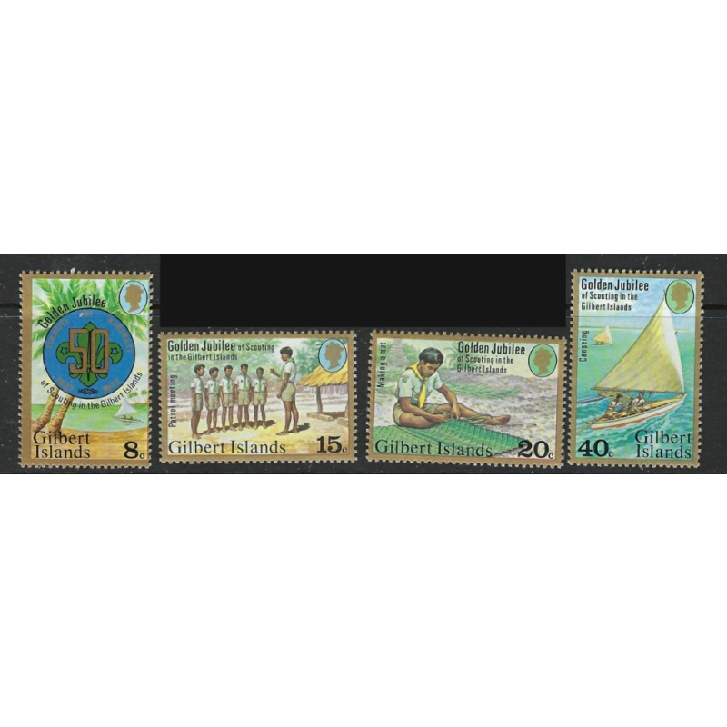 Gilbert Is 304-07 MNH 1977 Scouting (ha1479)