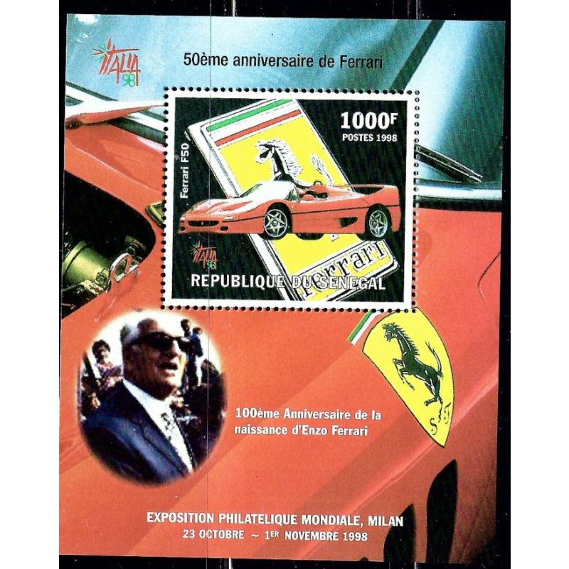 Senegal 1345 MNH 1998 Ferrari (ha1502)