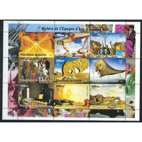 Guinea Yvert 1482-90 1998 MNH sheet of 9 (ha1509)