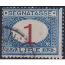 Italy 1870 1l Mauve & Blue Postage Due FU