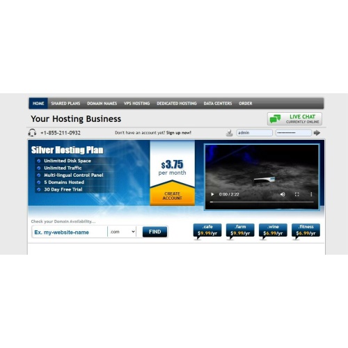 Affiliate Webhosting Seller Site with Concept View Theme and FREE WP Hosting