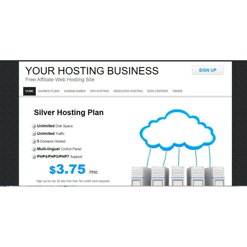 Affiliate Webhosting Seller Site with Square Host Theme and FREE WP Hosting