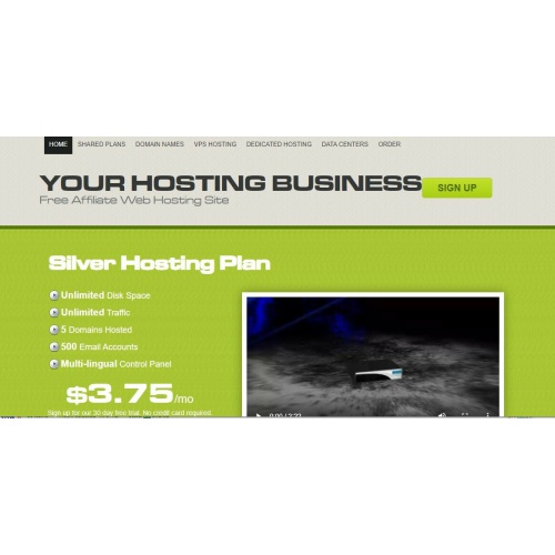 Affiliate Webhosting Seller Site with Host Press Theme and FREE WP Hosting