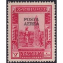 Somalia (Italian) 1935 2l Carmine Overprinted Posta Aerea Unissued MH