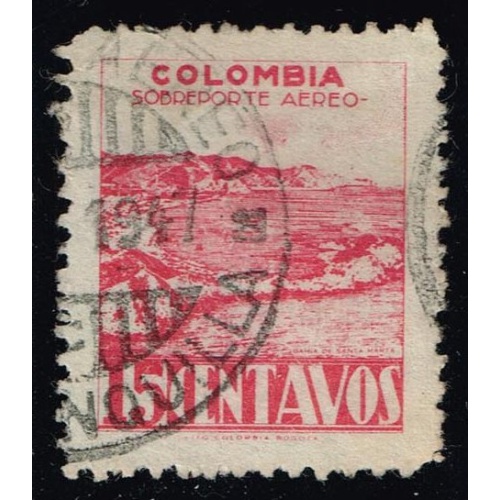 Colombia #C136 Bay of Santa Maria; Used |COLC0136-03