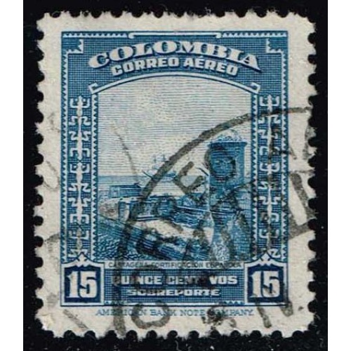 Colombia #C153 Fortifications at Cartegena; Used |COLC0153-01