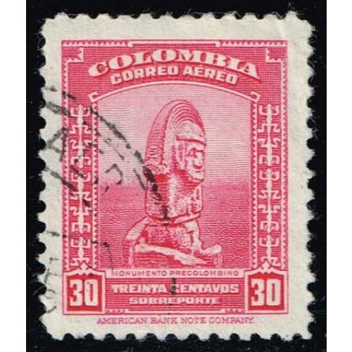 Colombia #C225 Pre-Columbian Monument; Used |COLC0225-01