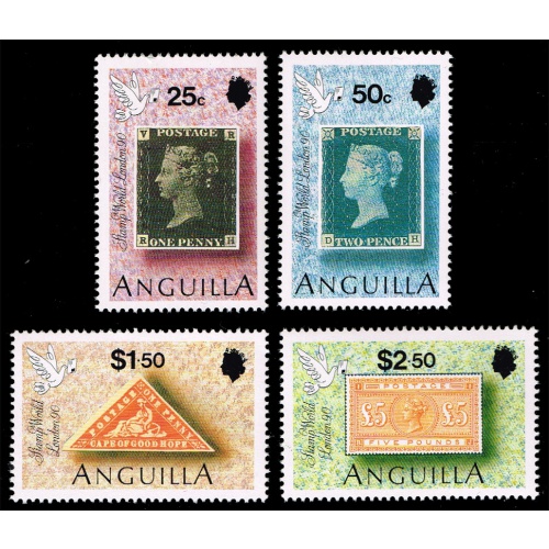 Anguilla #816-819 Stamp World London Set of 4; MNH |AGL0819set-01XRP
