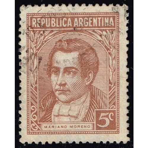 Argentina #427d Mariano Moreno; Used |ARG0427d-02XBC