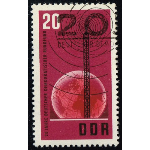 Germany DDR #769 Radio Tower & Globe; CTO |DDR0769-01