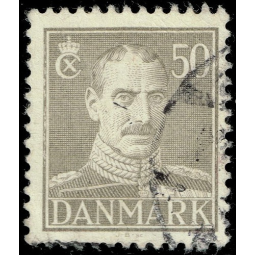 Denmark #286B King Christian X; Used |DEN0286B-04XRS