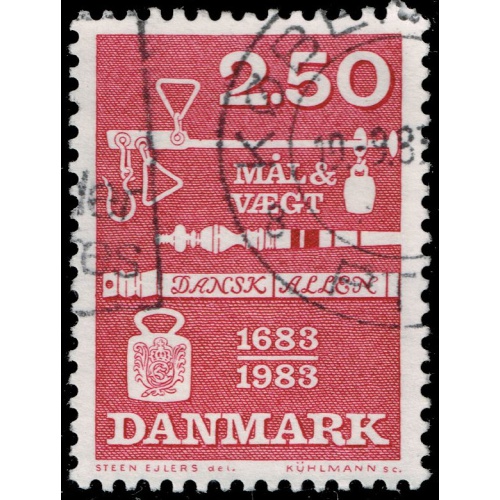 Denmark #740 Weights & Measures Ordinance; Used |DEN0740-04XBC