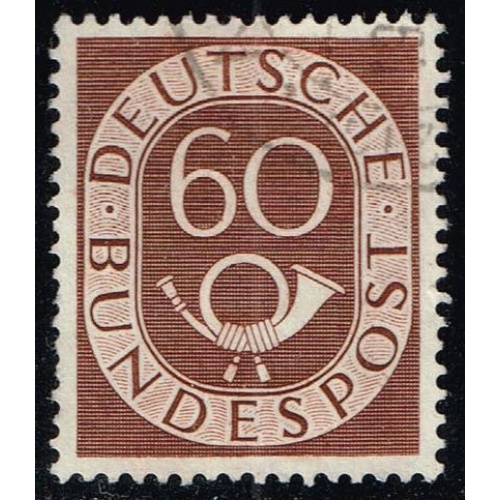 Germany #682 Numeral and Post Horn; Used |DEU0682-02XRS