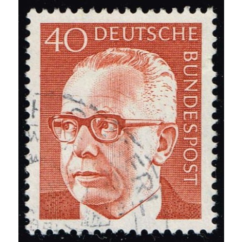 Germany #1032 Gustav Heinemann; Used |DEU1032-05XRS