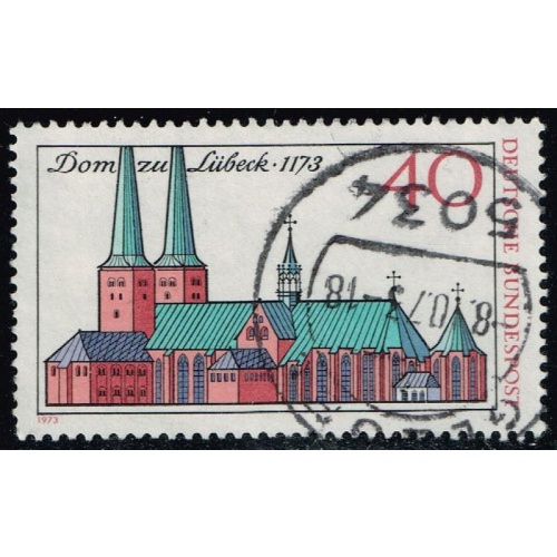 Germany #1125 Lubeck Cathedral; Used |DEU1125-02XRS