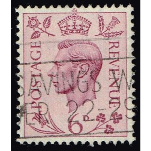 Great Britain #243 King George VI; Used |GBR0243-01