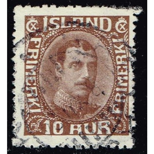 Iceland #181 King Christian X; Used |ICE0181-01