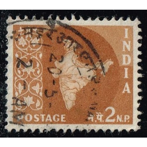 India #303 Map of India; Used |IND0303-07