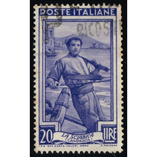 Italy #557 Fisherman; Used |ITA0557-10XDP