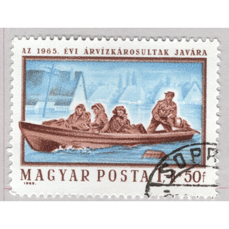 Hungary  Used People in boat blue 50   (BP85409)
