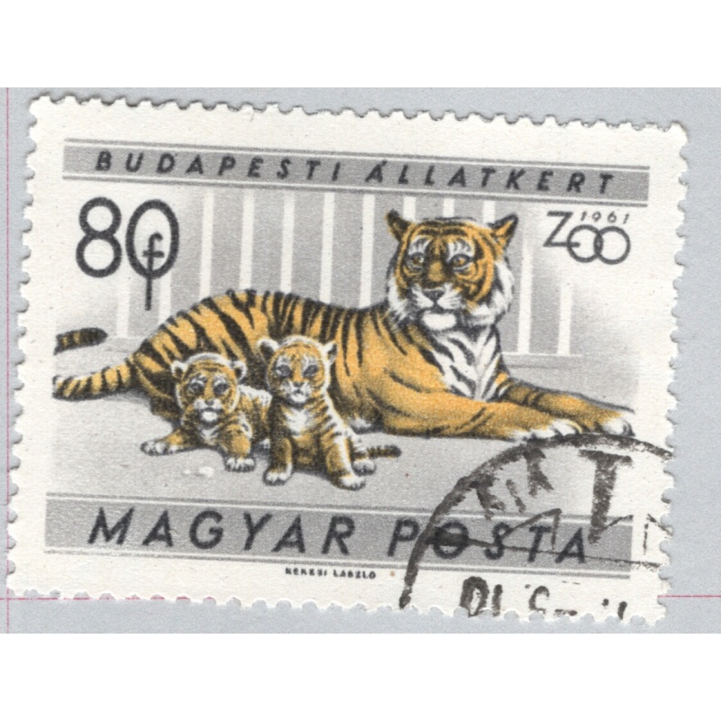 Hungary  Used Tiger and Cubs Gray 80   (BP85410)