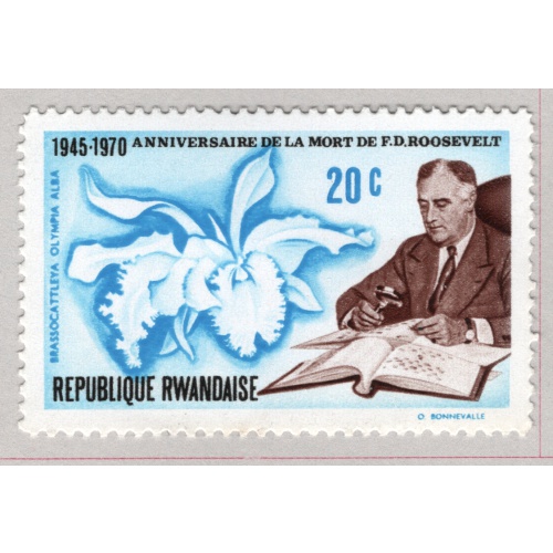 Rwanda  Unused FDR collecting stamps blue 20   (BP85421)