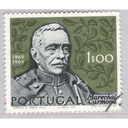 Portugal  Used Field Marshall green 100   (BP85424)