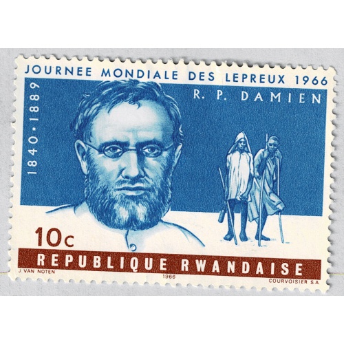 Rwanda Man blue 10 Unused (BP86811)