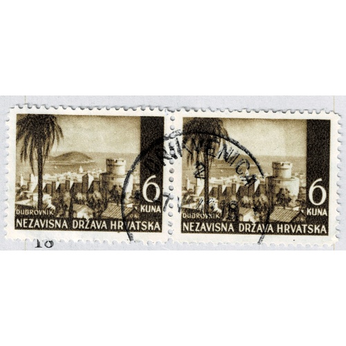 Croatia 40 Dubrovnik Castle 1941Used H Pair (BP86818)