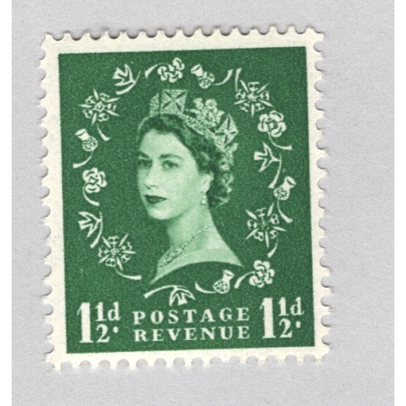 Great Britain  Unused QE 2 1 1/2 green   (BP86904)