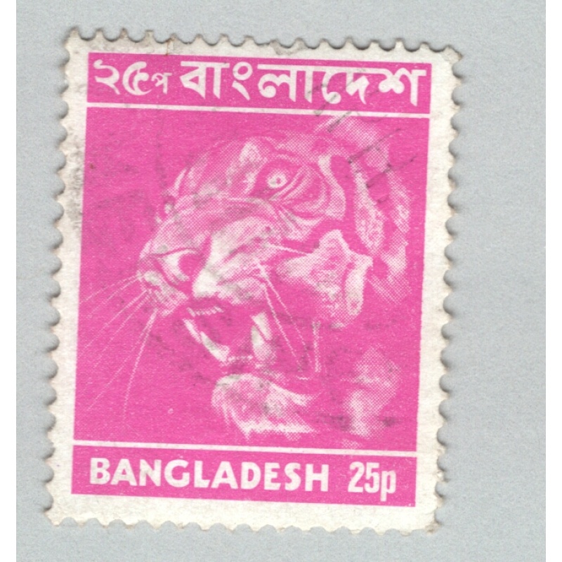 Bangladesh  Used Tiger magenta 25   (BP86911)