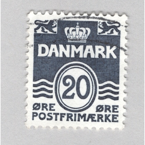 Denmark  Used Crown grey 20   (BP86913)