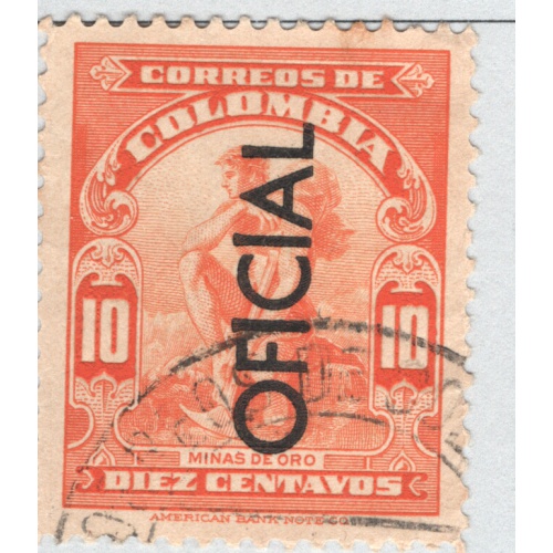 Colombia Used Official overprint 10   (BP86930)