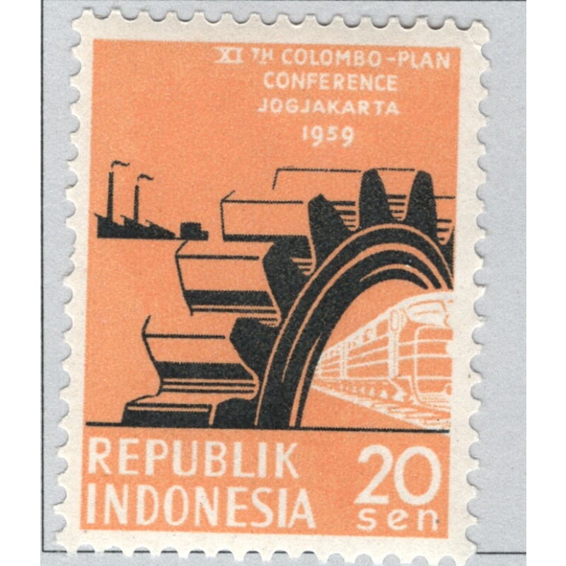 Indonesia  Unused Cogged wheel orange 20   (BP86937)