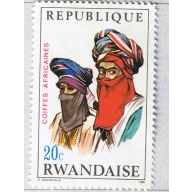 Rwanda  Unused Two men with face masks and hats 20   (BP87416)