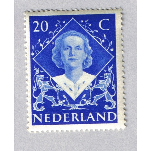 Netherlands  Used Queen blue 20  (BP87423)