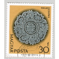 Hungary Used Doily yellow 30F  (BP87512)