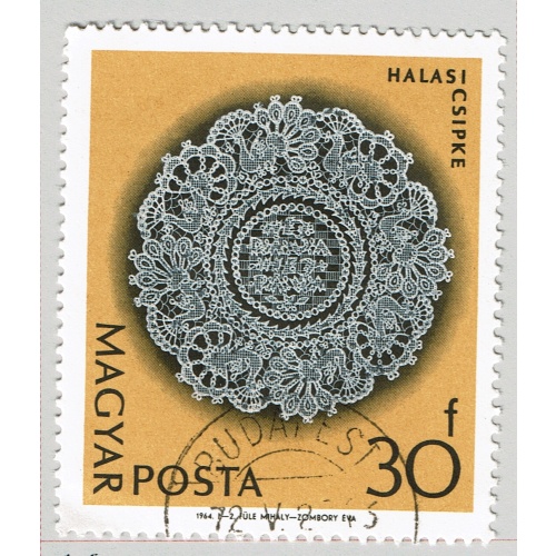 Hungary Used Doily yellow 30F  (BP87512)