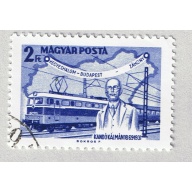 Hungary  Used Electric train blue 2   (BP87606)